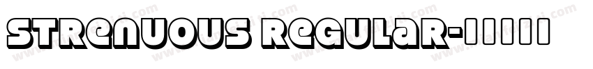 Strenuous Regular字体转换